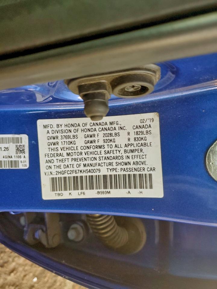 2019 Honda Civic lx