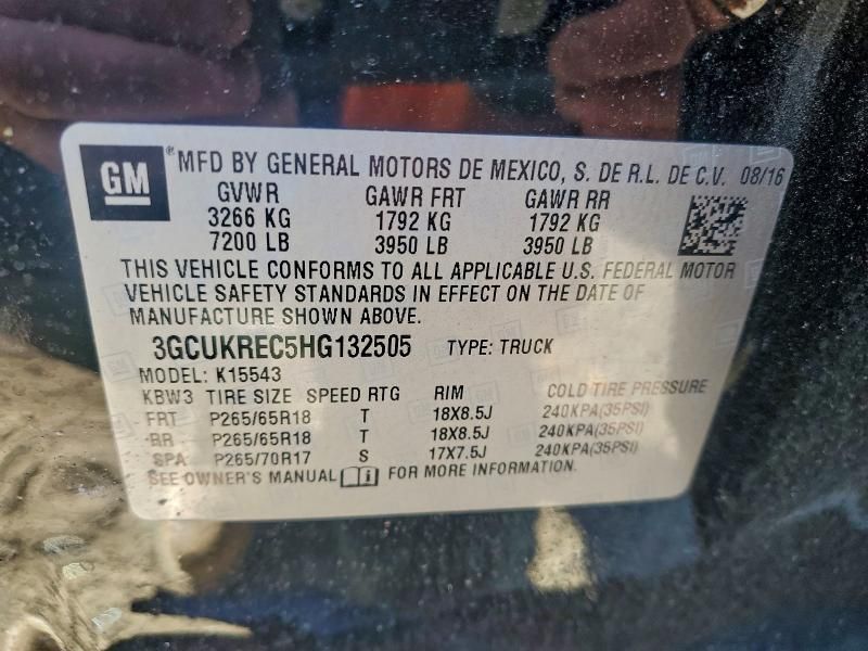 2017 Chevrolet Silverado K1500 lt