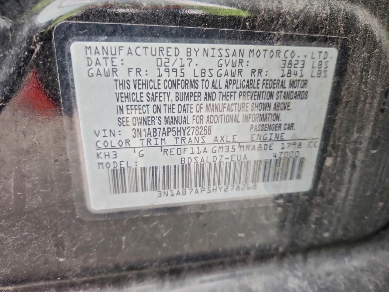 2017 Nissan Sentra s