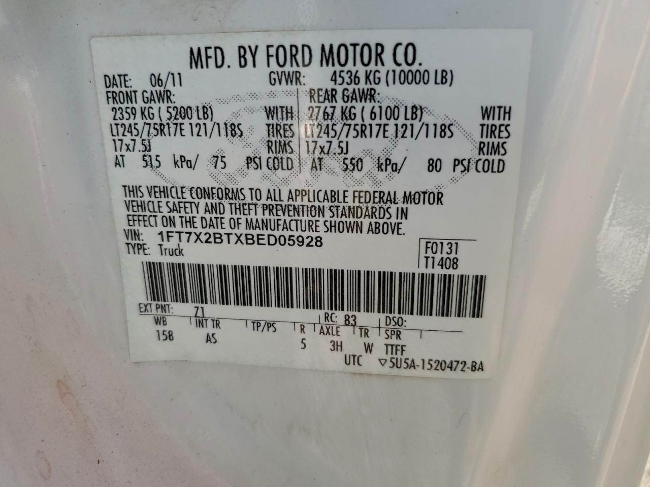 2011 Ford F250 Super Duty