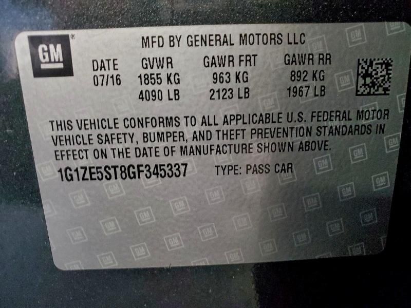 2016 Chevrolet Malibu lt