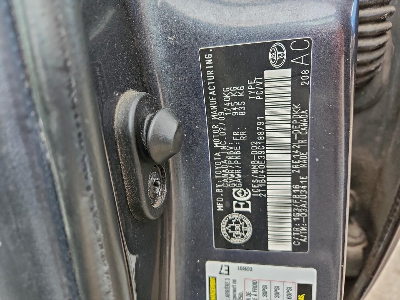2009 Toyota Corolla Base