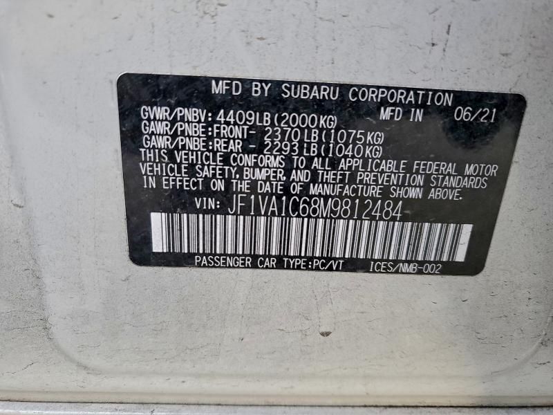 2021 Subaru Wrx Premium