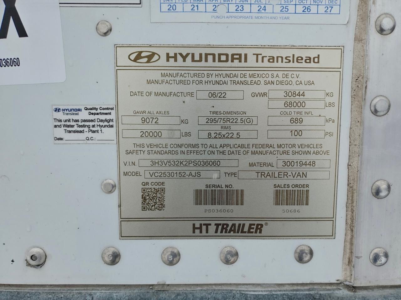 2023 Hyundai Trailer-DRY Van Trailer