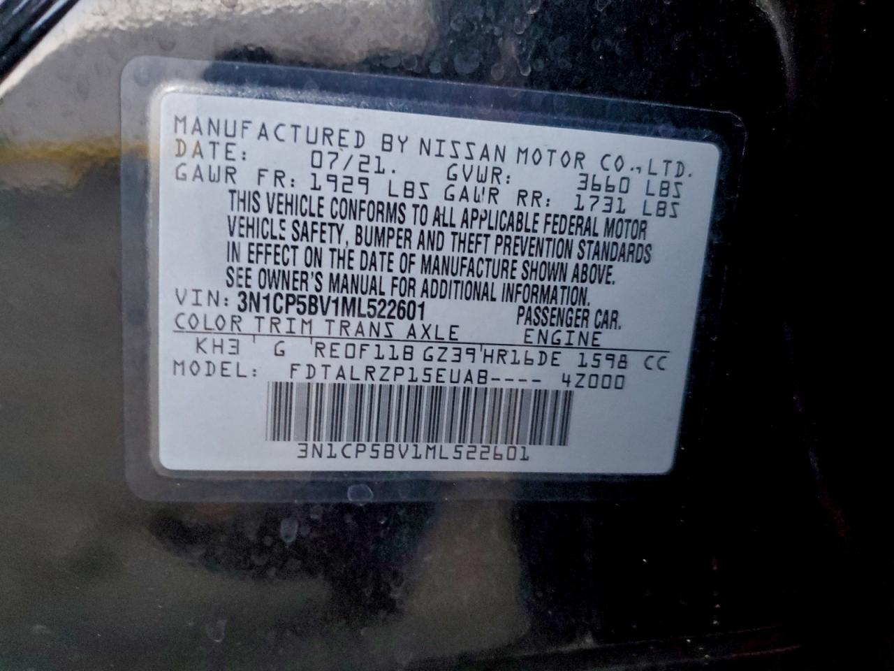 2021 Nissan Kicks s