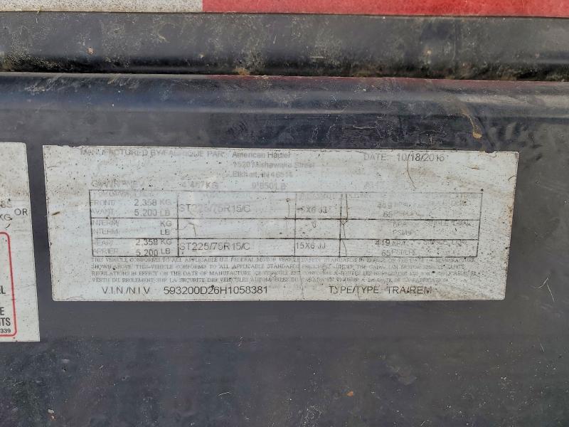 2017 American Hauler Dump Trailer