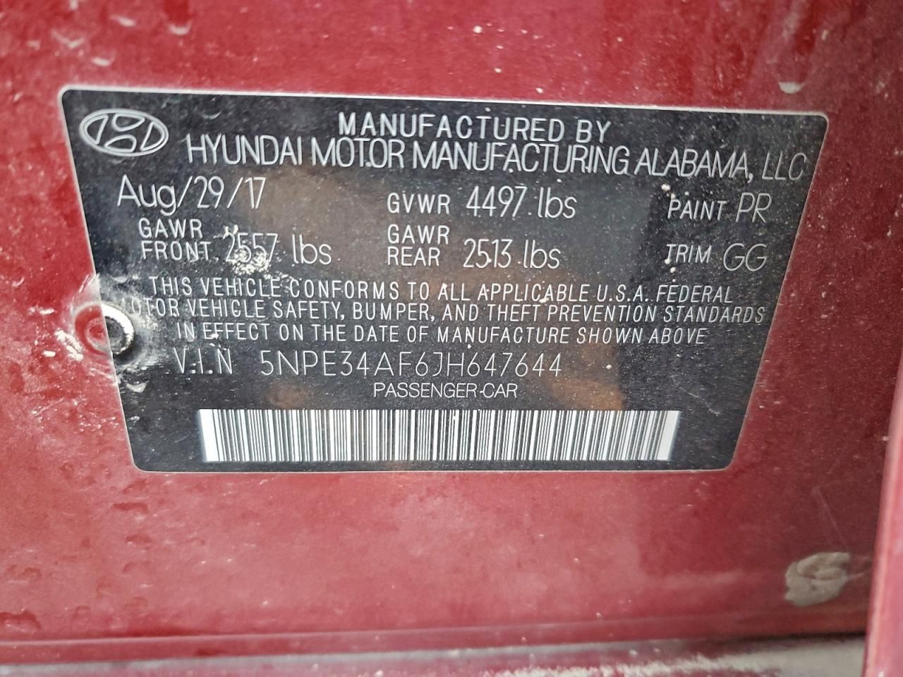 2018 Hyundai Sonata Sport