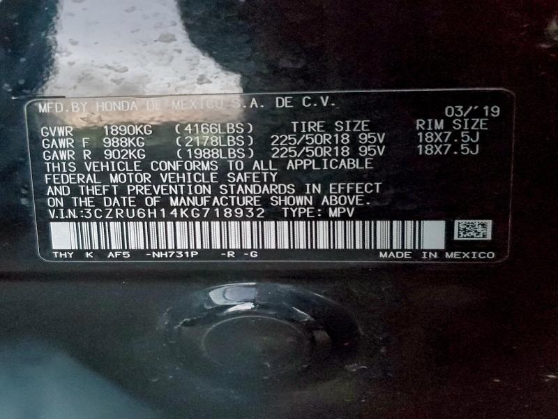 2019 Honda Hr-v Sport