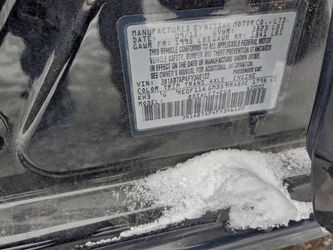 2015 Nissan Sentra s