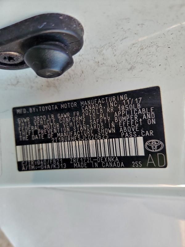 2018 Toyota Corolla l