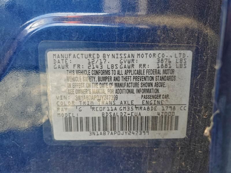 2018 Nissan Sentra s