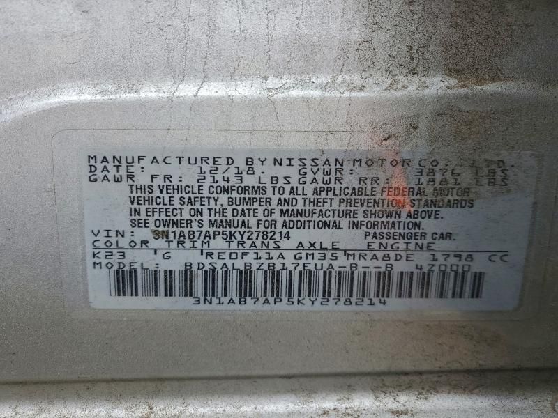 2019 Nissan Sentra s