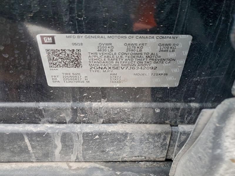 2018 Chevrolet Equinox lt