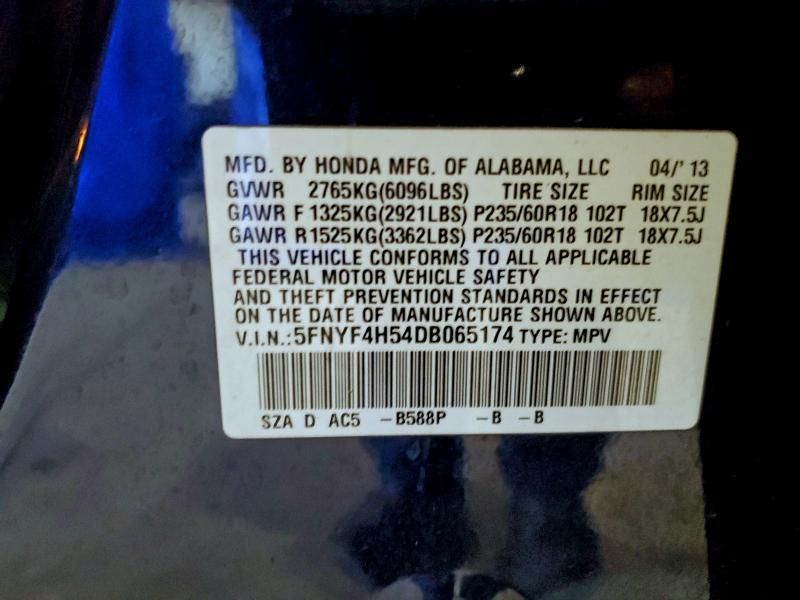 2013 Honda Pilot exl