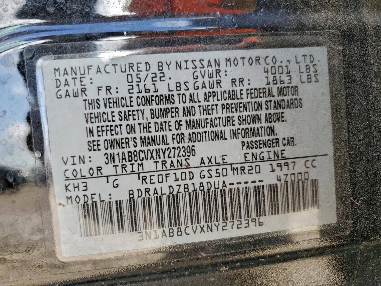 2022 Nissan Sentra sv