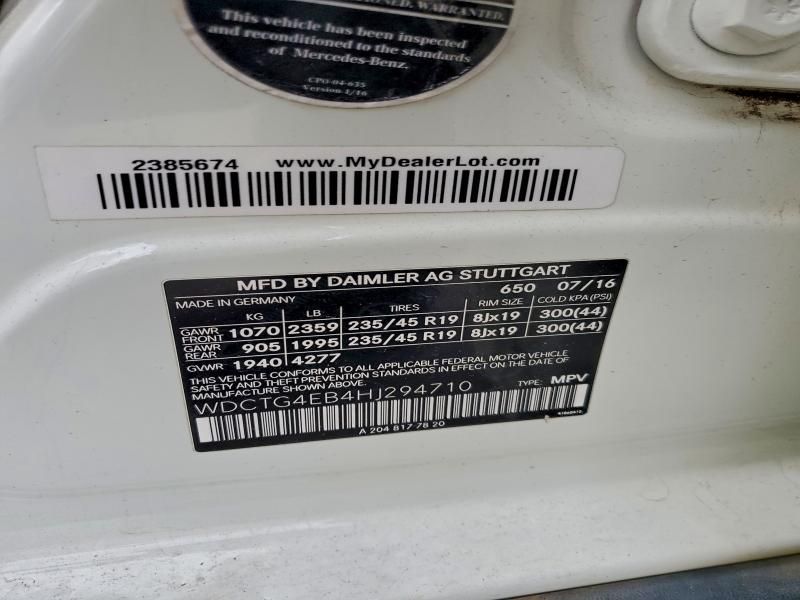 2017 Mercedes-Benz Gla 250