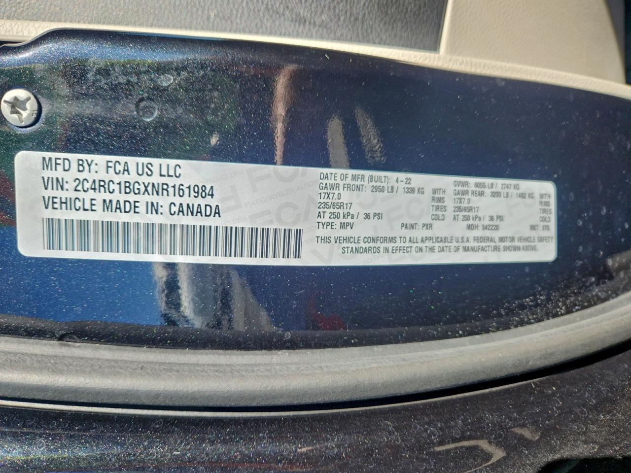 2022 Chrysler Pacifica Touring l