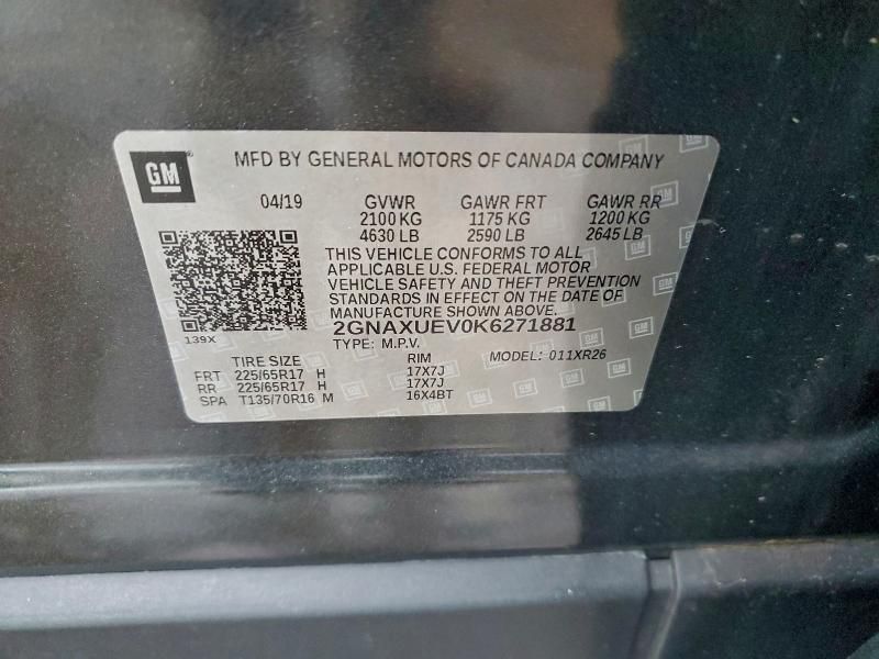 2019 Chevrolet Equinox lt