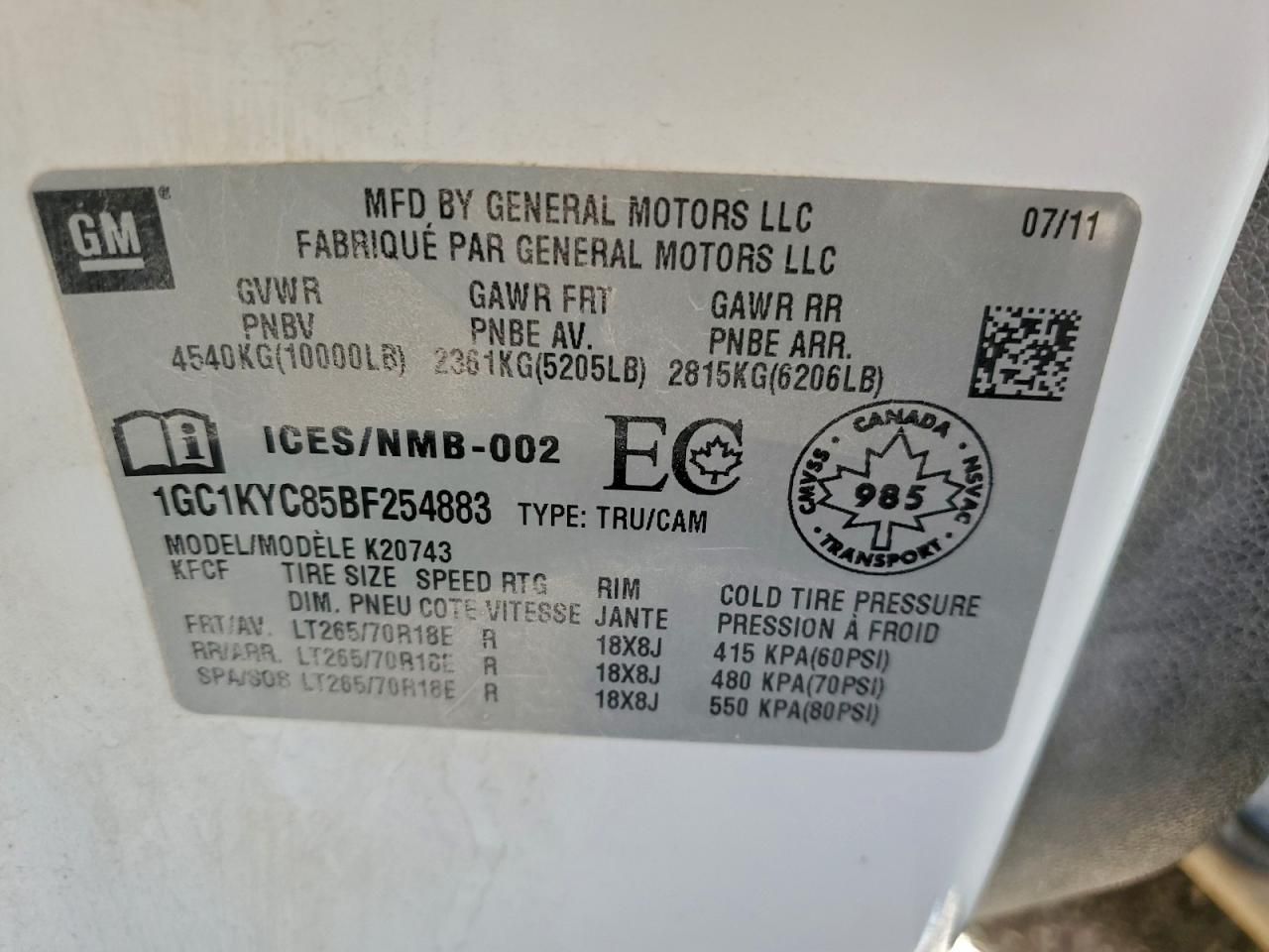 2011 Chevrolet Silverado Flatbed Truck