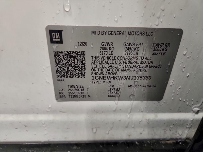 2021 Chevrolet Traverse lt