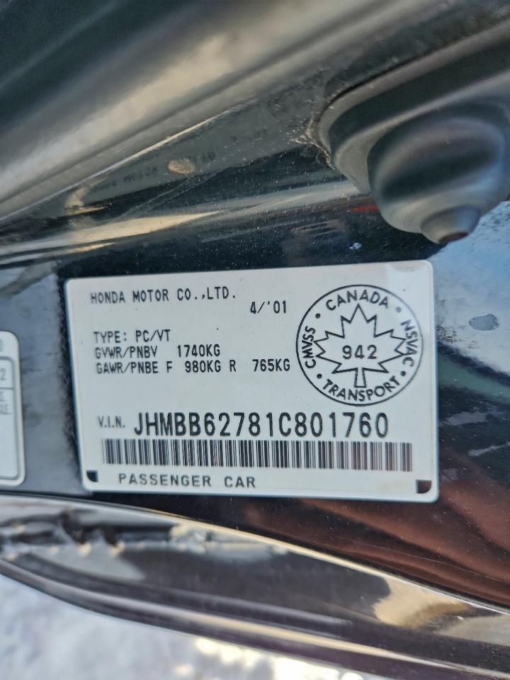 2001 Honda Prelude se