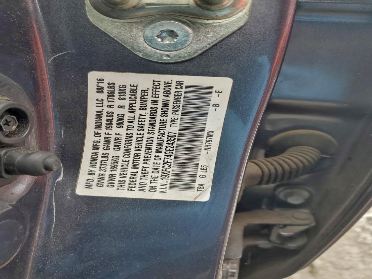 2016 Honda Civic ex