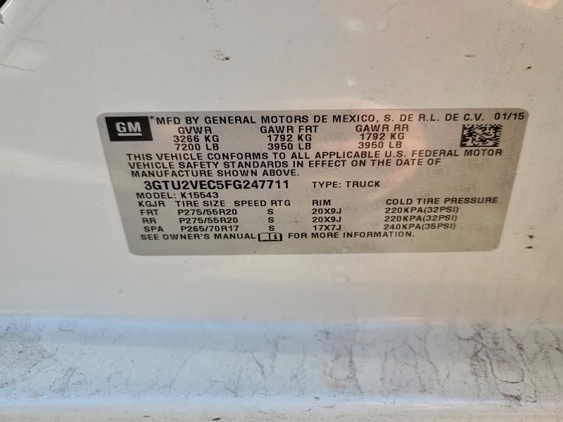 2015 GMC Sierra K1500 slt