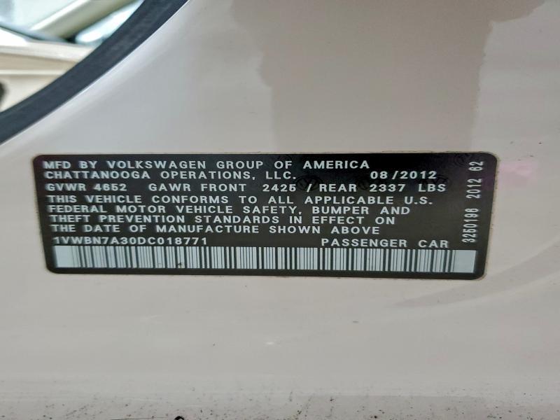 2013 Volkswagen Passat se