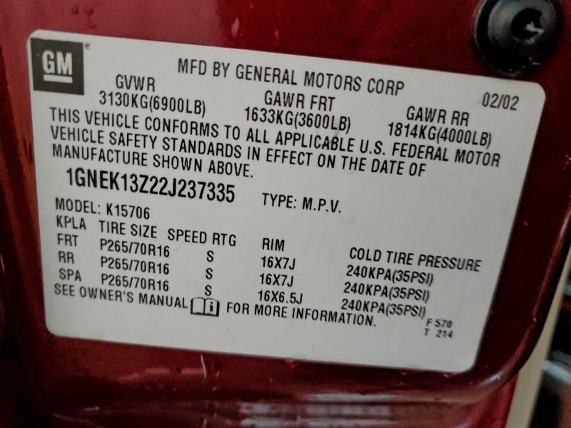 2002 Chevrolet Tahoe K1500