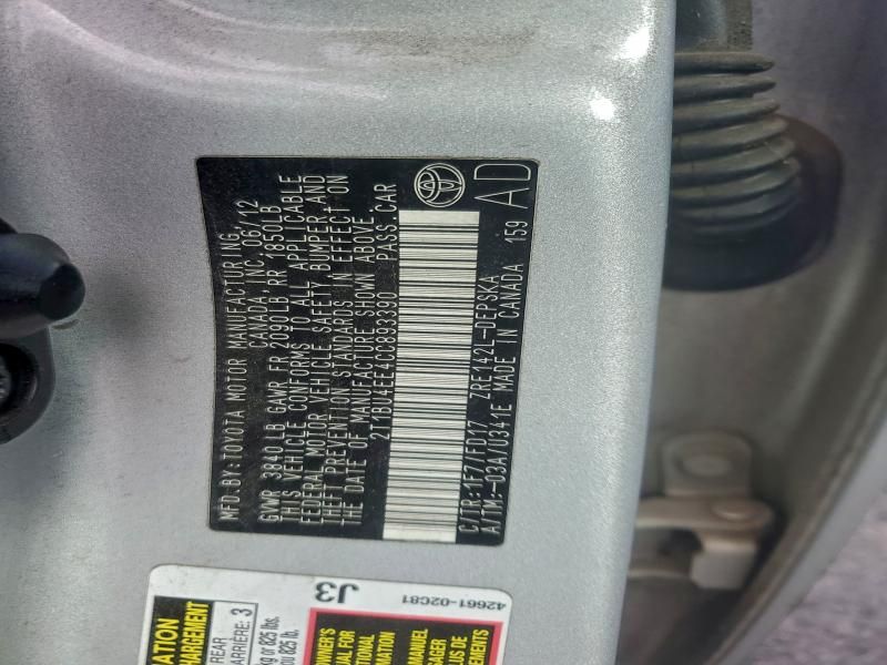 2012 Toyota Corolla Base