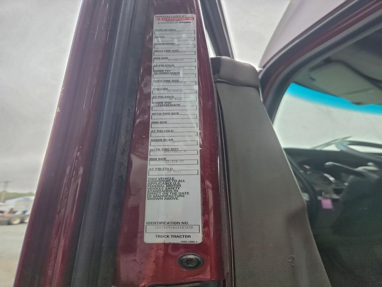 2018 Kenworth Constructi-Semi Truck