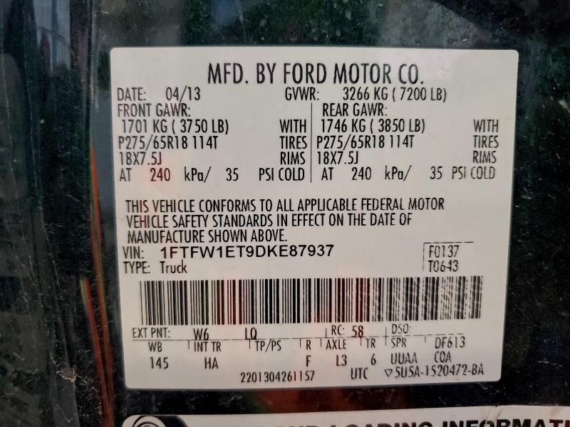 2013 Ford F150 Supercrew