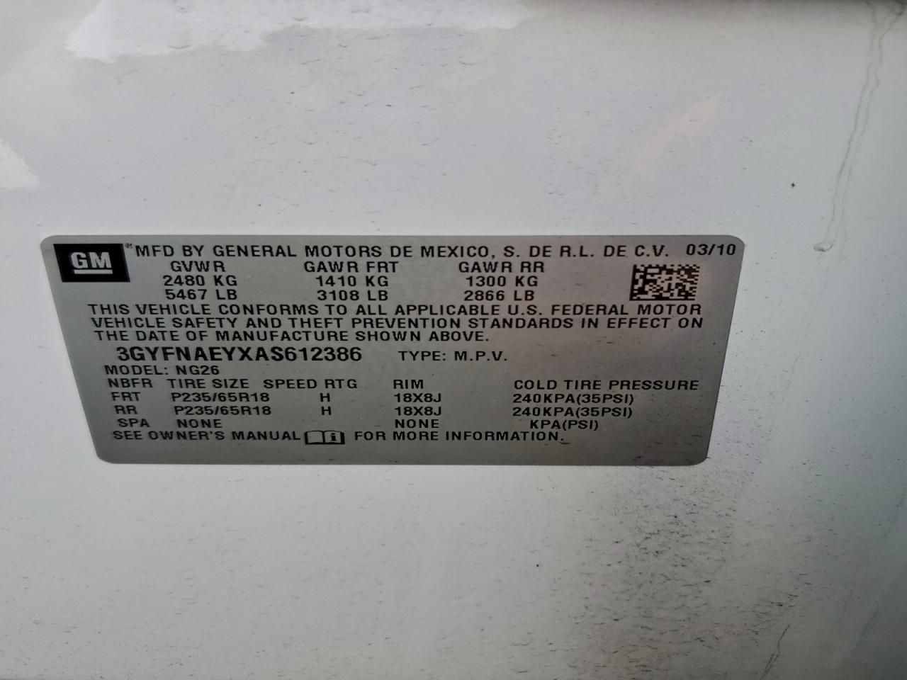 2010 Cadillac Srx Luxury Collection