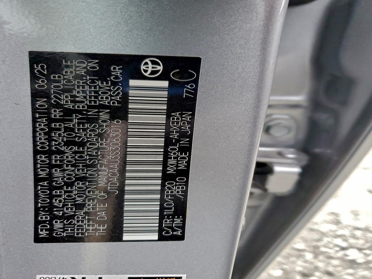 2025 Toyota Prius le