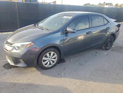 Toyota Corolla salvage cars for sale: 2016 Toyota Corolla le