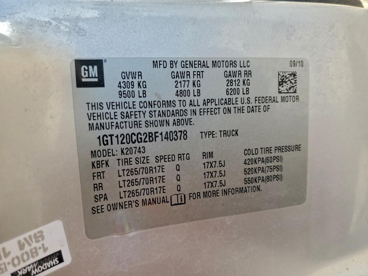 2011 GMC Sierra K2500 sle