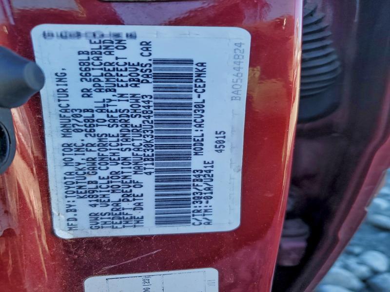 2003 Toyota Camry le