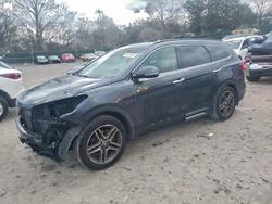 Hyundai salvage cars for sale: 2017 Hyundai Santa fe se Ultimate