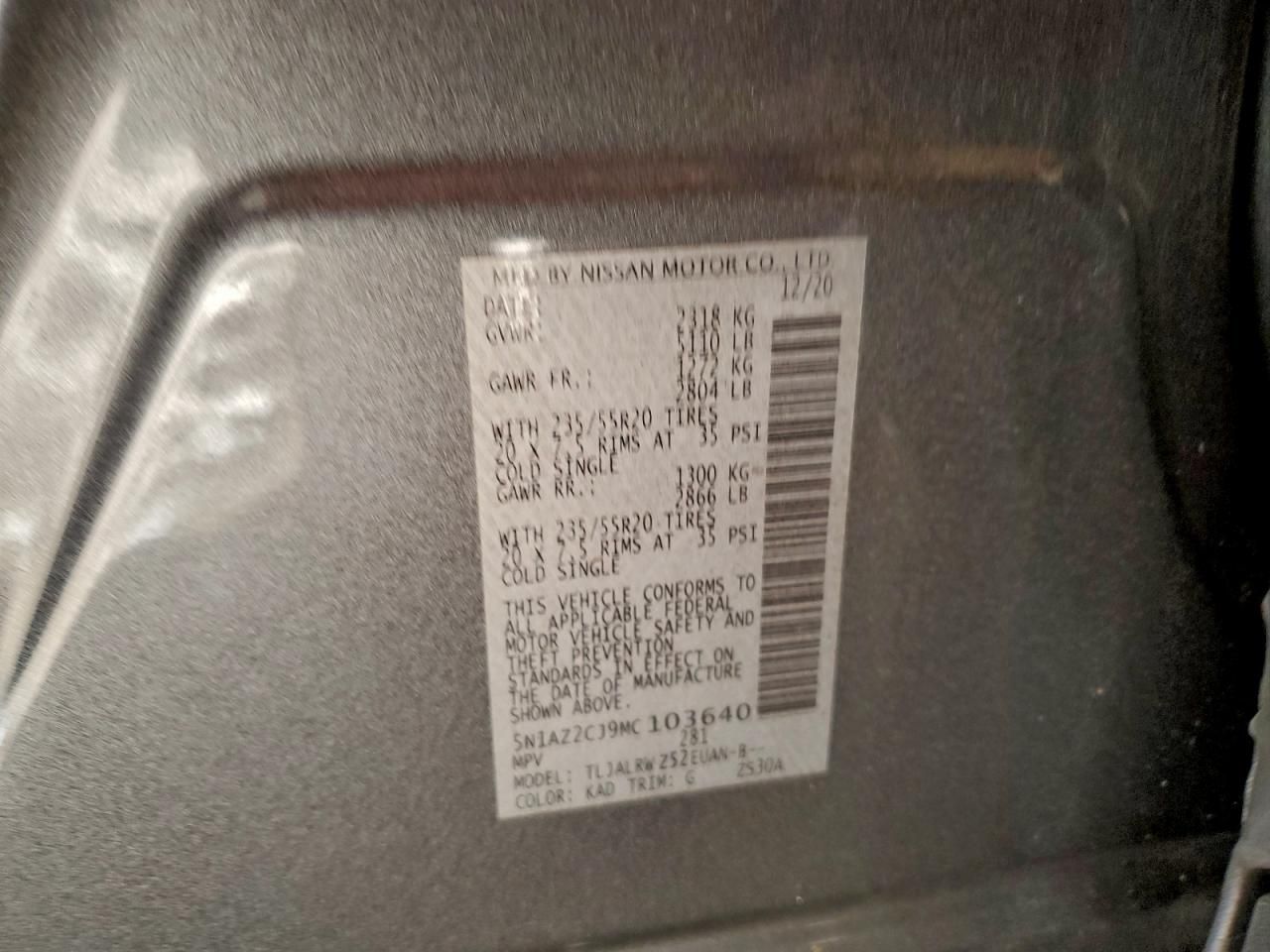 2021 Nissan Murano sl