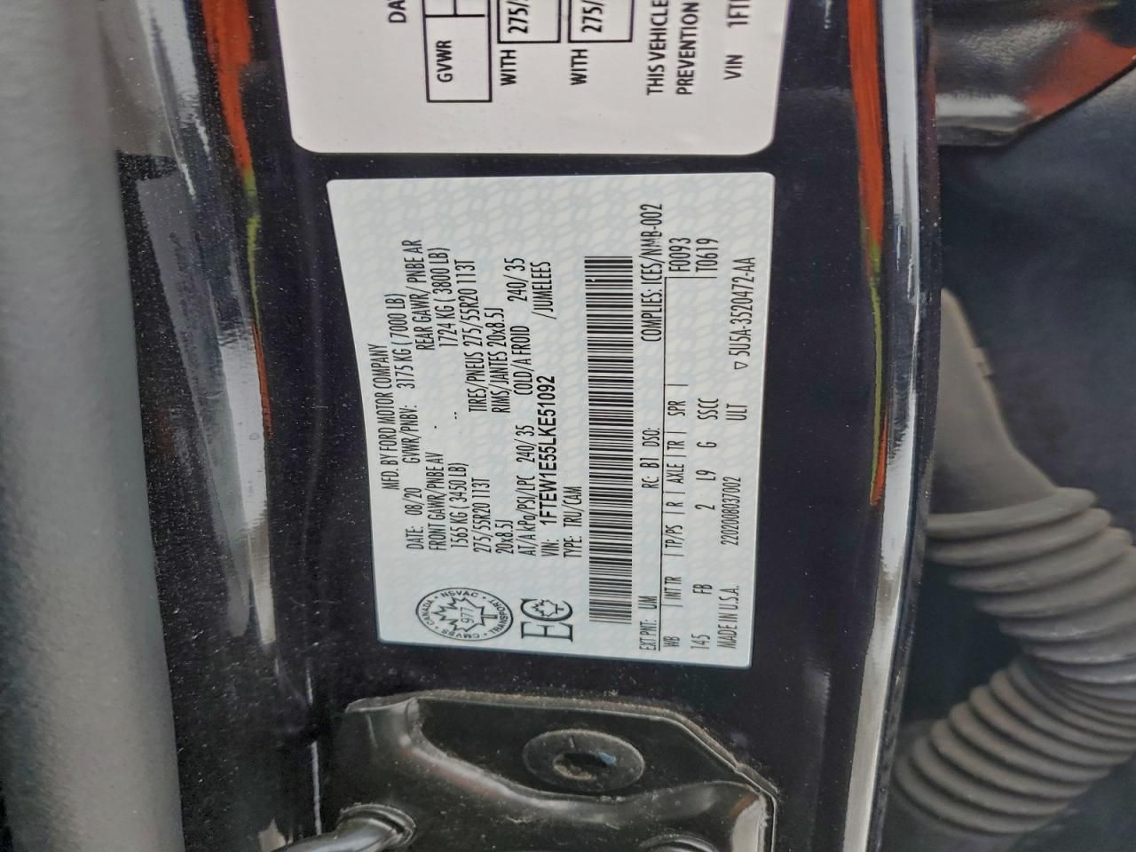 2020 Ford F150 Supercrew