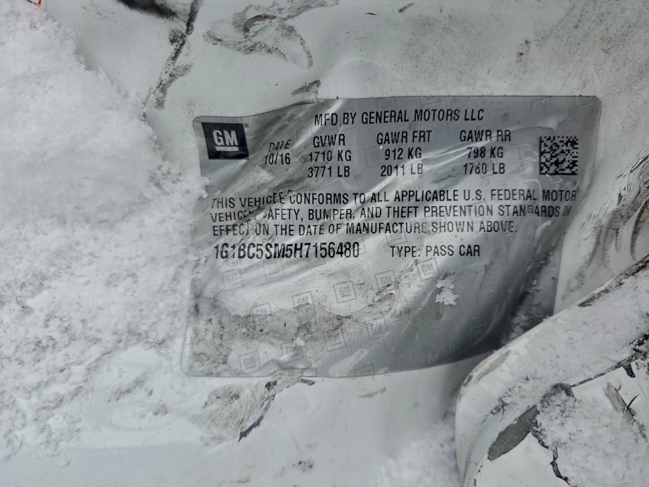 2017 Chevrolet Cruze ls