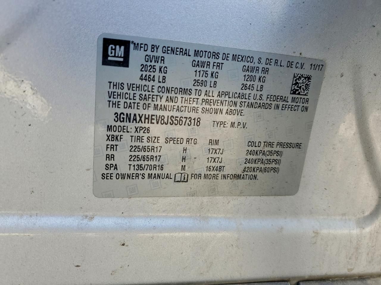 2018 Chevrolet Equinox ls