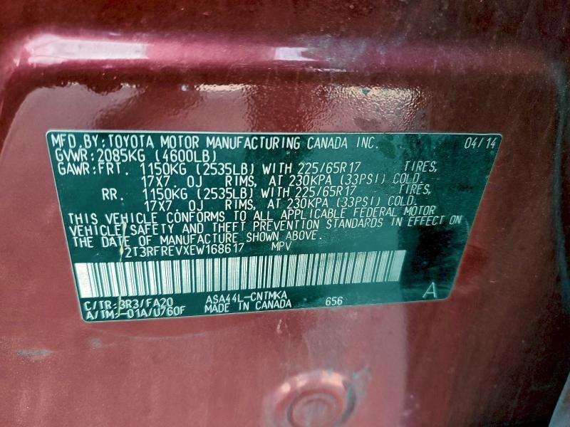 2014 Toyota Rav4 xle