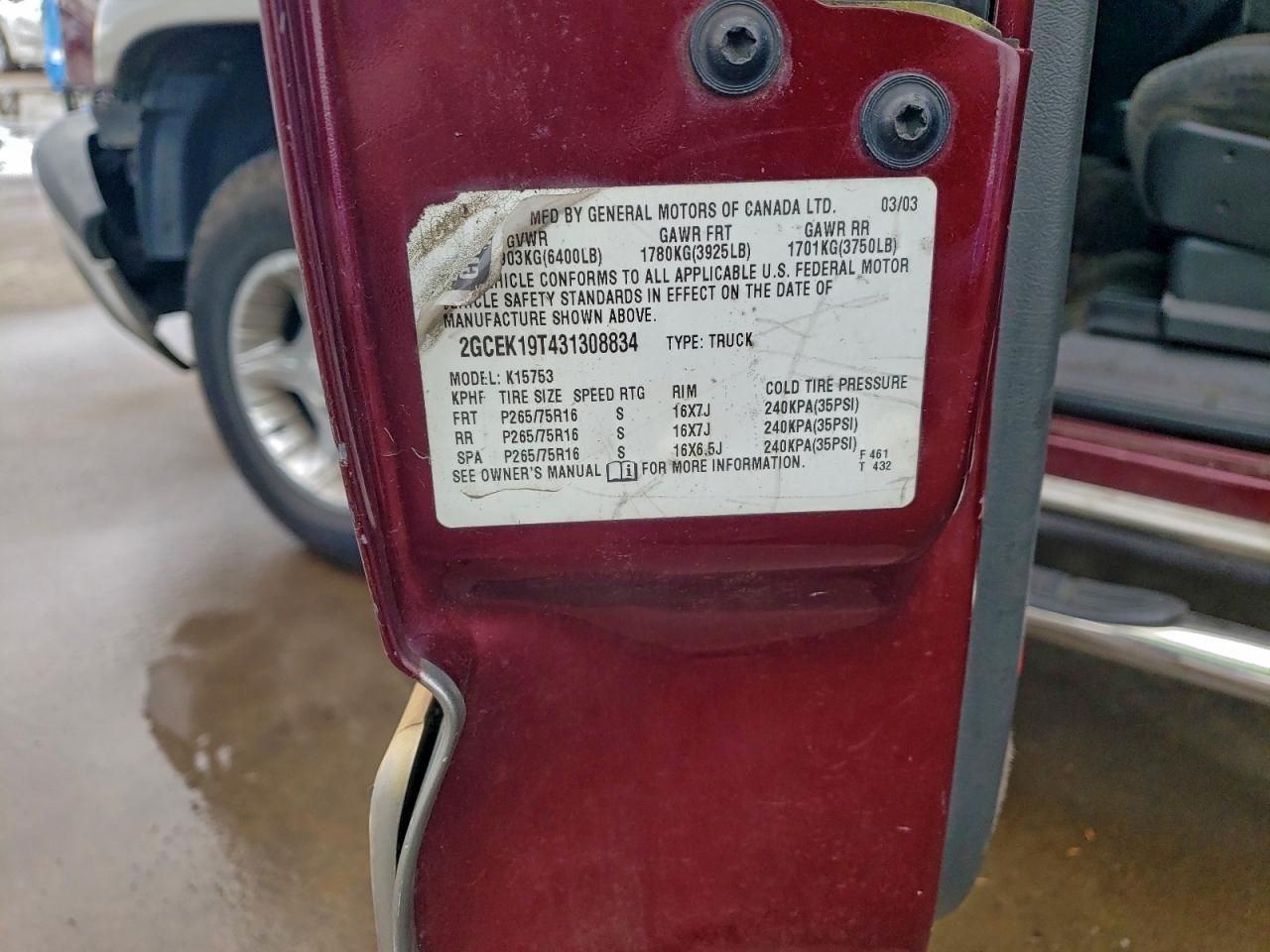 2003 Chevrolet Silverado K1500