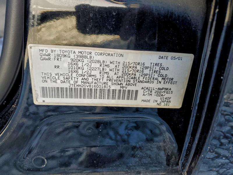 2001 Toyota Rav4 Base