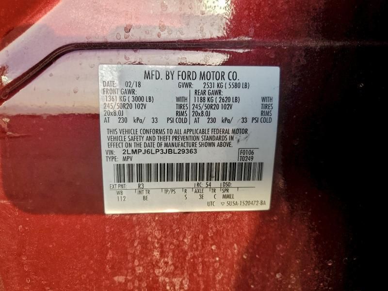 2018 Lincoln Mkx Reserve