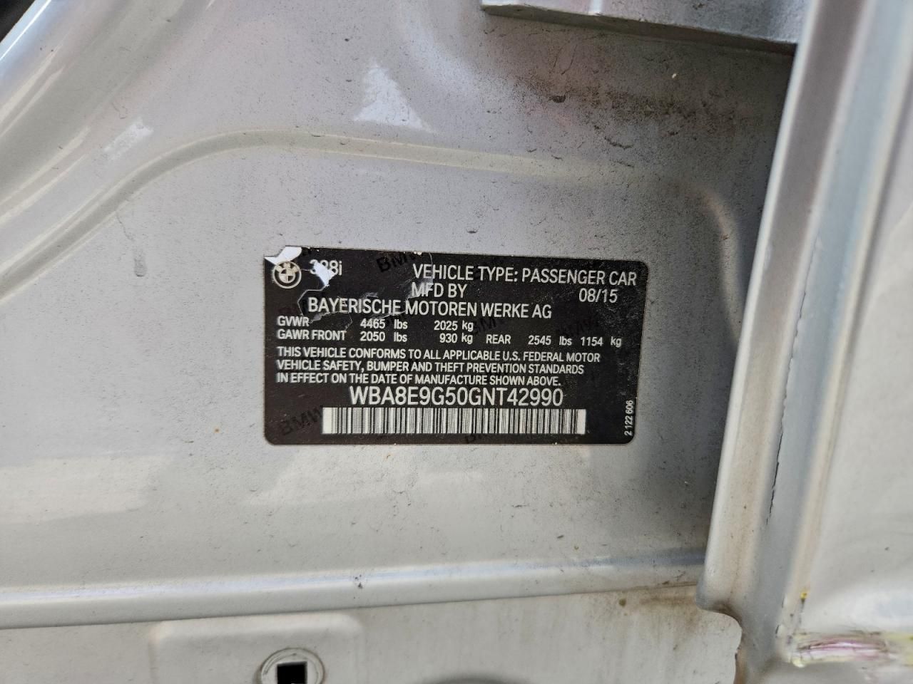 2016 BMW 328 i Sulev