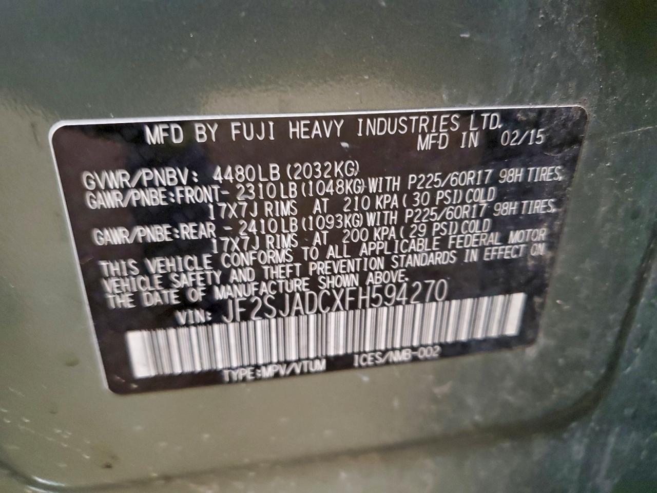 2015 Subaru Forester 2.5i Premium