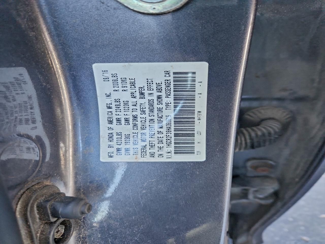 2017 Honda Accord lx