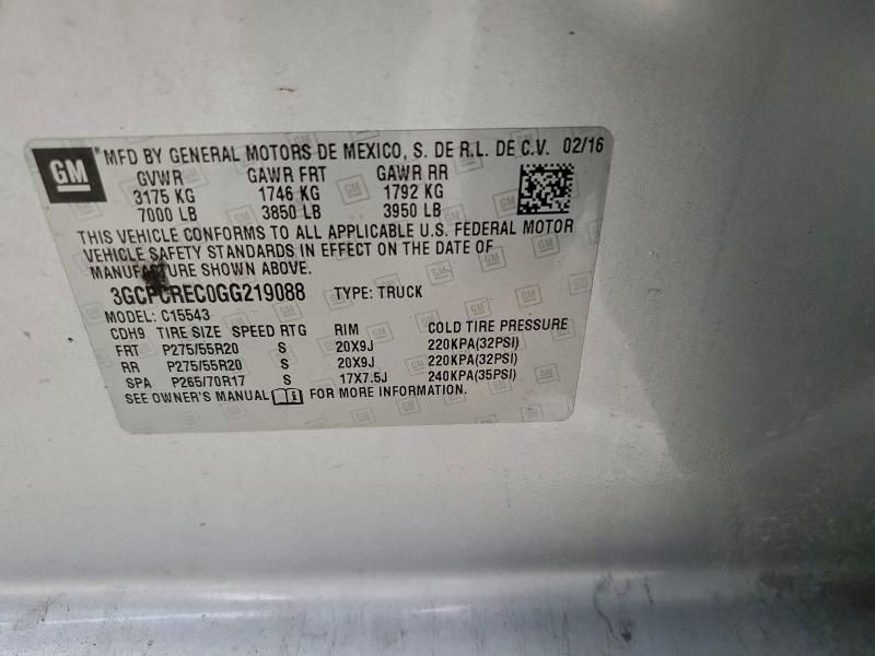 2016 Chevrolet Silverado C1500 lt